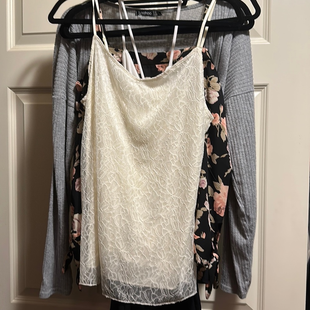 Lace tank top